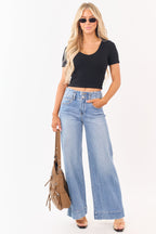 Black Crop Top with Double Layer Design | Comfortable Fit 1