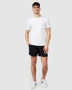 Black Linen Shorts with Relaxed Fit & Side Pockets 6
