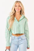 Button Up Shirts for Women with Boxy Fit & Stripes | Stylish Top for Effortless Outfits 0