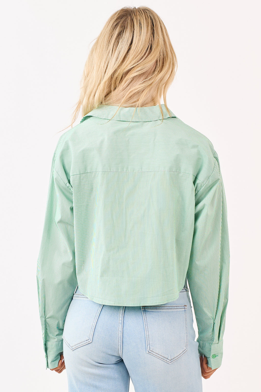 Button Up Shirts for Women with Boxy Fit & Stripes | Stylish Top for Effortless Outfits 4