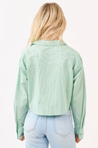 Button Up Shirts for Women with Boxy Fit & Stripes | Stylish Top for Effortless Outfits 4