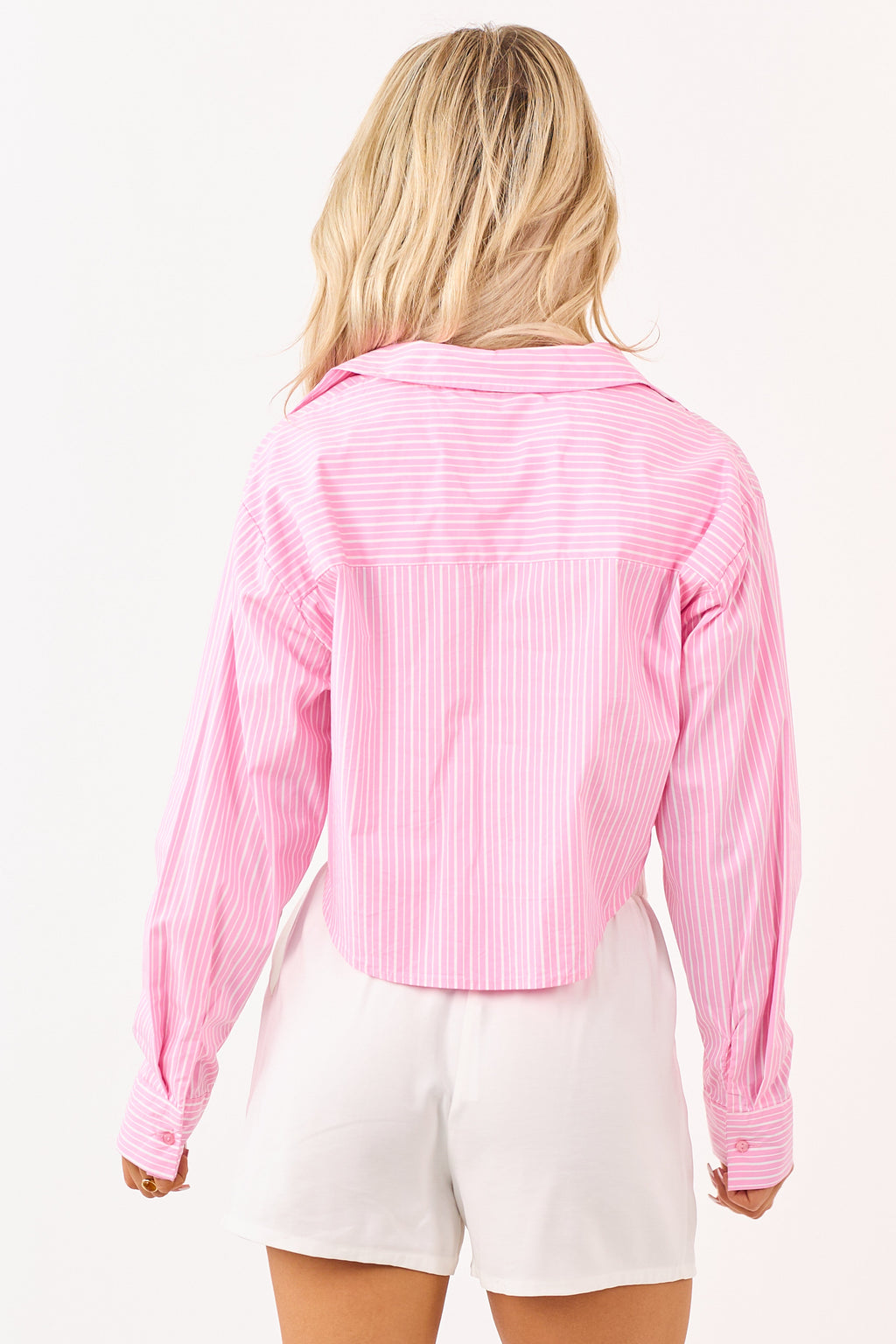 Chic Striped Crop Top | Boxy Fit with Semi-Cropped Design 5