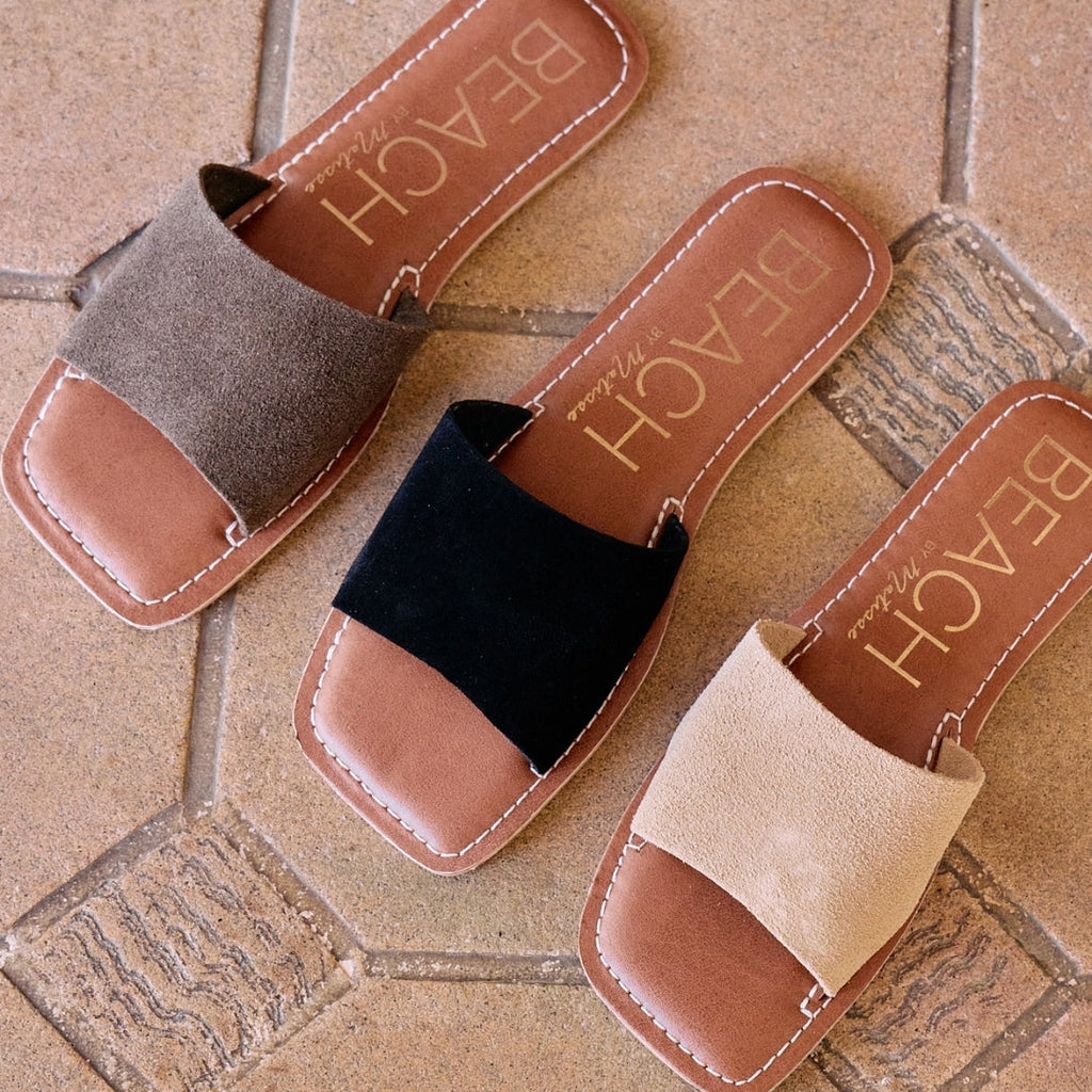 Classic Square Toe Slide Sandal | One-Band Design for Comfortable All-Day Wear 1