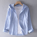 Coastal Breeze | Women's Blouse with Hood & Button-Down Front | Lightweight Summer Top for Outdoor Comfort 0