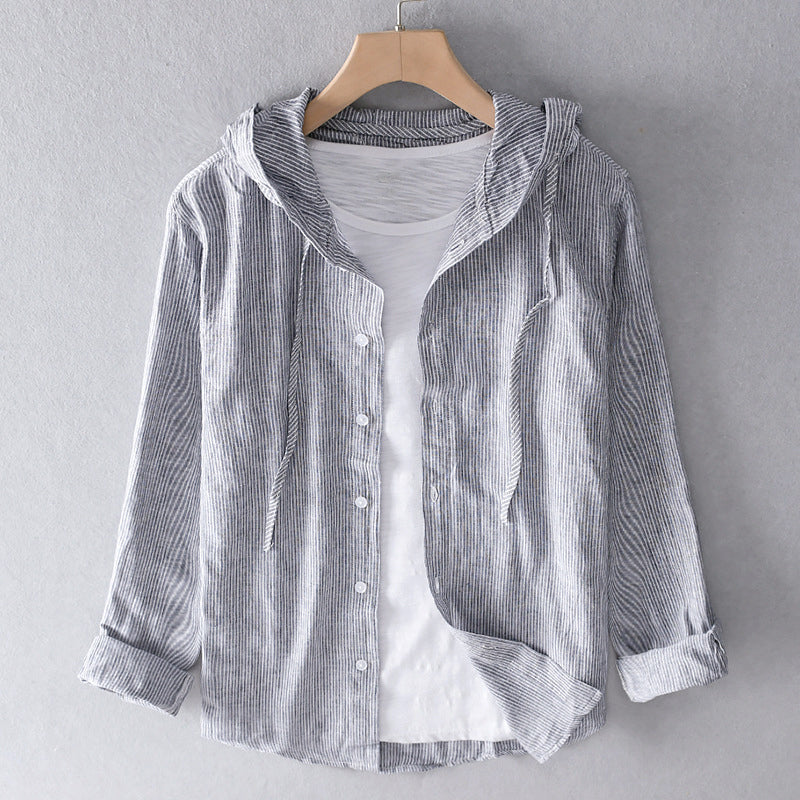 Coastal Breeze | Women's Blouse with Hood & Button-Down Front | Lightweight Summer Top for Outdoor Comfort 2
