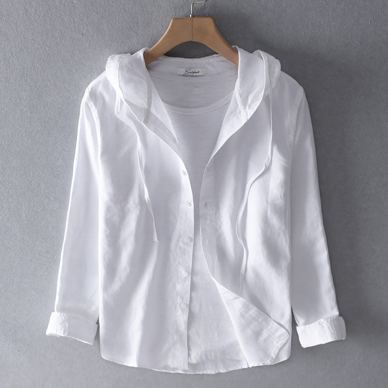 Coastal Breeze | Women's Blouse with Hood & Button-Down Front | Lightweight Summer Top for Outdoor Comfort 3