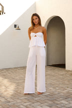 Cotton Pants Women with Elastic Waist – Stylish 0