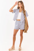 Cotton Top & Shorts Set | Women's Outfit with Breathable Fabric | Stylish Summer Look for Comfort 0
