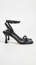 Elegant Collection | Strappy Heeled Sandals with Adjustable Ankle Strap | Chic Wedding Shoes for Bride 0