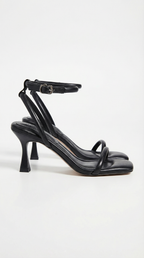 Elegant Collection | Strappy Heeled Sandals with Adjustable Ankle Strap | Chic Wedding Shoes for Bride 0
