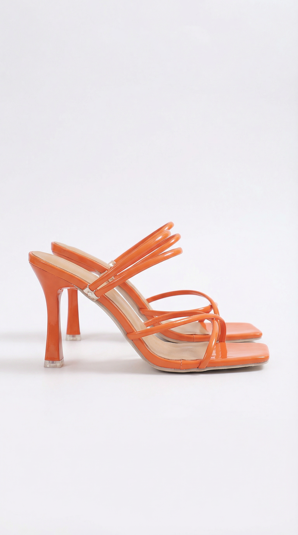 Elegant Strappy Heeled Sandals with Crisscross Design | Chic Comfort for Effortless Style 0