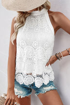 Emma | Elegant Chic Lace Halter Top 0