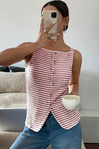 Emma | Stylish Trendy Stripe Print Casual Top 2