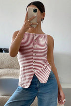 Emma | Stylish Trendy Stripe Print Casual Top 3
