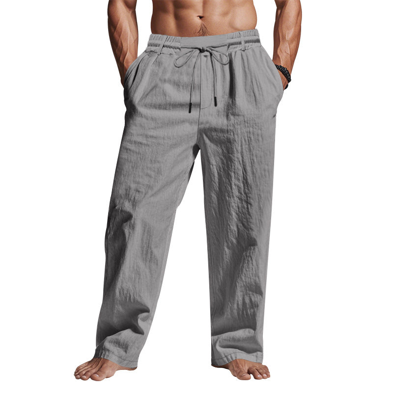 Essential Linen Pants Relaxed Fit With Elastic Waist For All Day 1