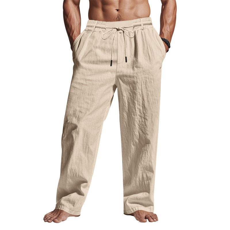 Essential Linen Pants Relaxed Fit With Elastic Waist For All Day 2
