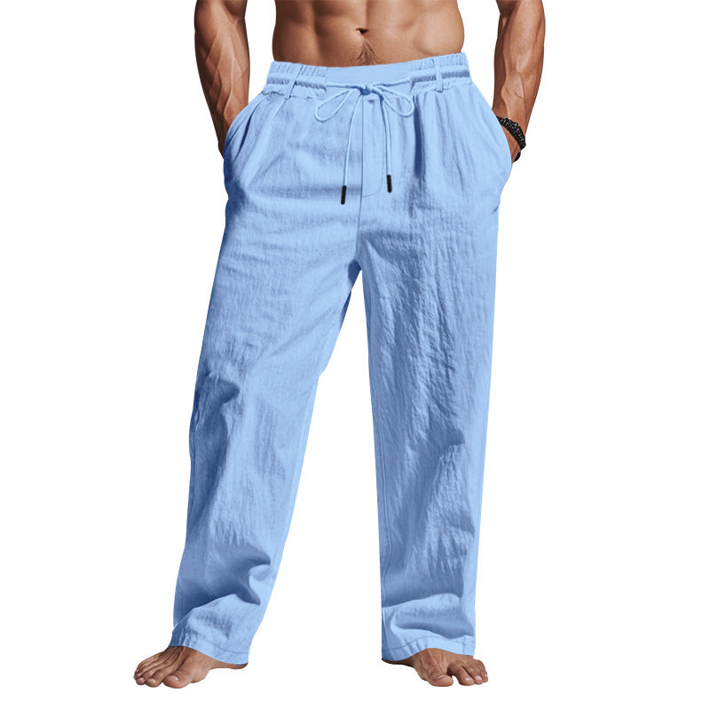 Essential Linen Pants Relaxed Fit With Elastic Waist For All Day 3