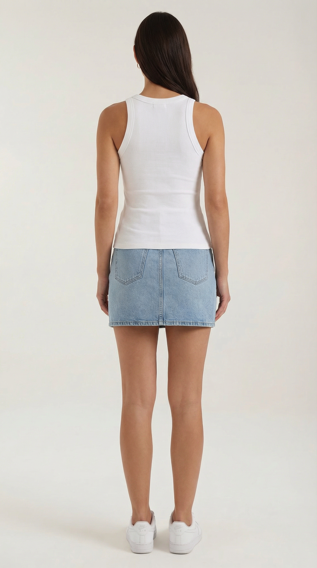 Evangeline Ribbed Tank Top — Women’s Stretch Fitted Crew Neck Ruched Side Sleeveless Basic Chic Top 8