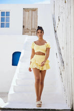 Flared Ruffle Skirt with Attached Shorts 2