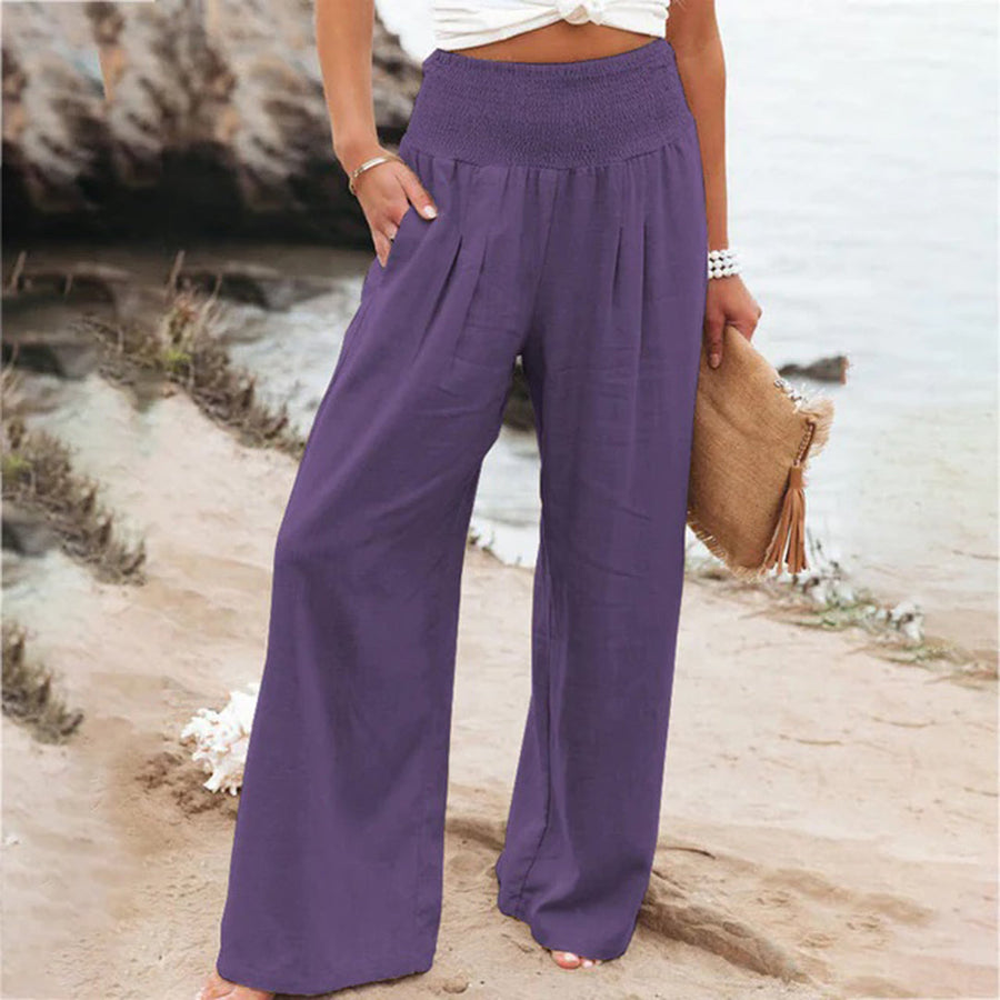 High-Waist Wide Leg Trousers with Airy Comfort 3