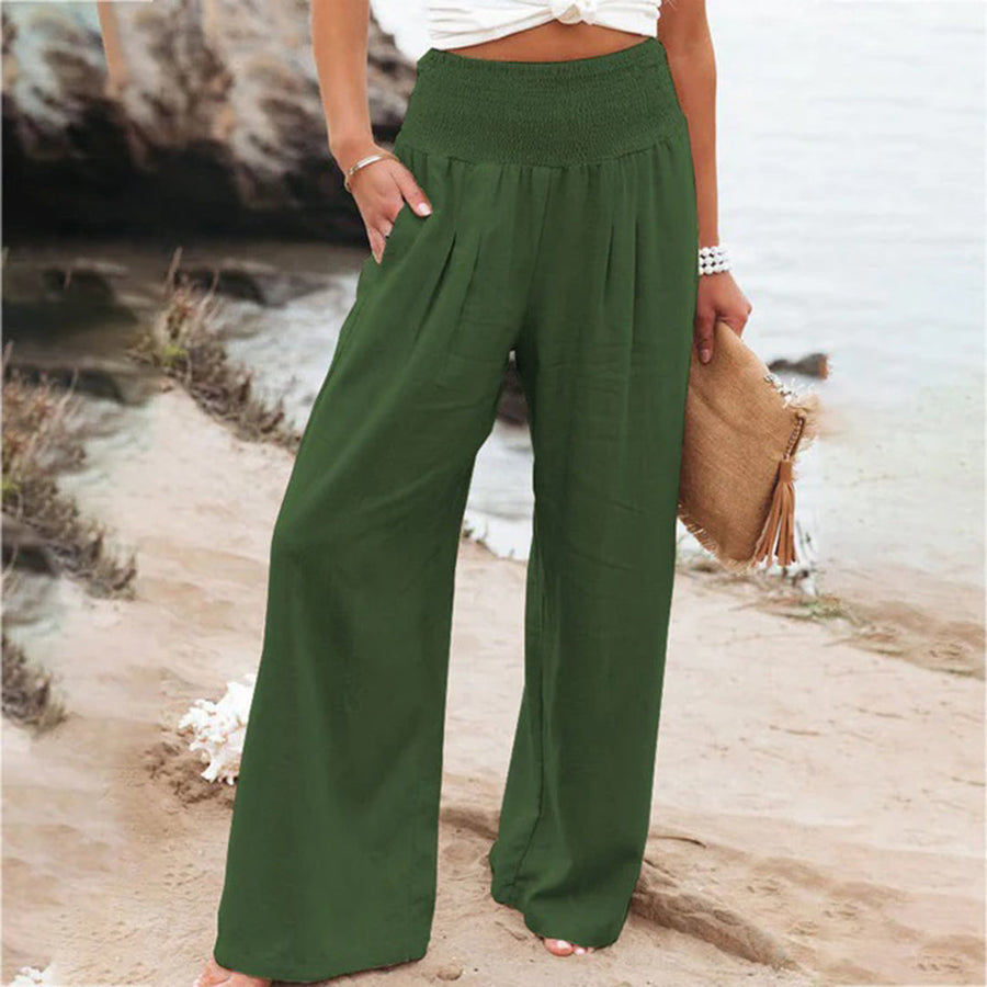 High-Waist Wide Leg Trousers with Airy Comfort 6
