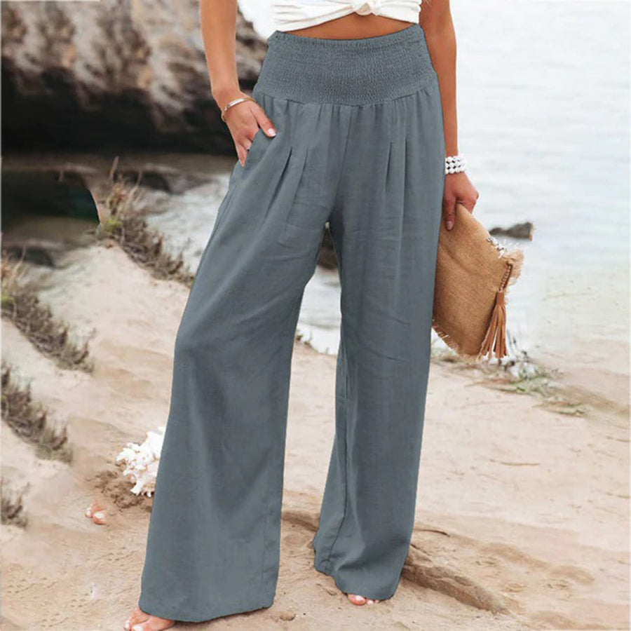 High-Waist Wide Leg Trousers with Airy Comfort 7