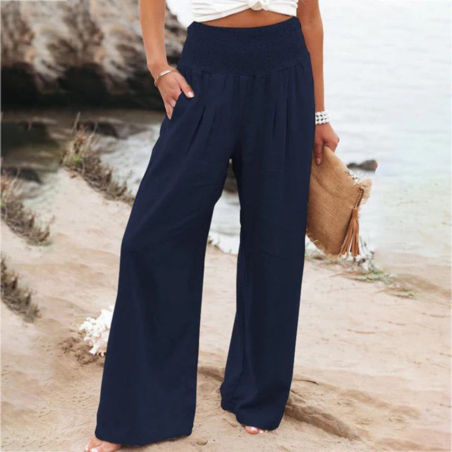 High-Waist Wide Leg Trousers with Airy Comfort 8