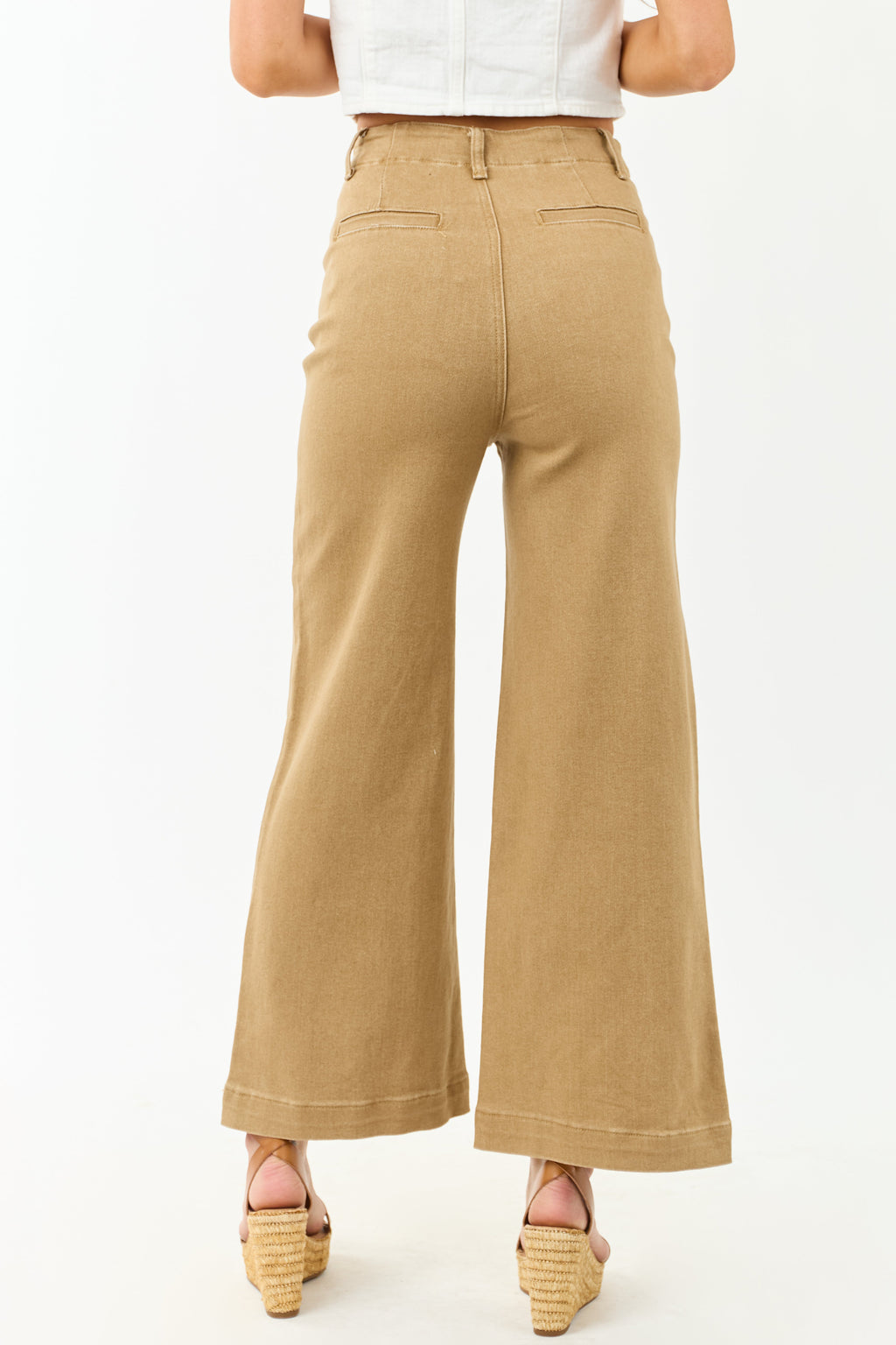 High Waisted Wide Leg Jeans for Women with Stretchy Denim 3
