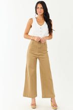 High Waisted Wide Leg Jeans for Women with Stretchy Denim 4