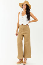 High Waisted Wide Leg Jeans for Women with Stretchy Denim 5
