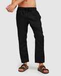 Lightweight Black Trousers with Drawcord Comfortable Fit 0