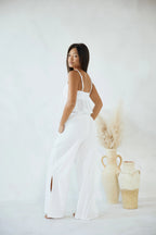 Lightweight Cotton Pants Women with Crochet Detail Comfortable 2