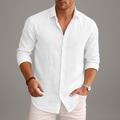 Lightweight Linen Men's Shirt with Breathable Fabric | Versatile Style for Comfort 0