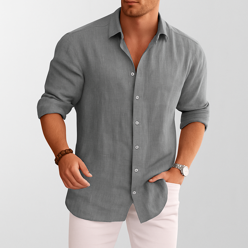 Lightweight Linen Men's Shirt with Breathable Fabric | Versatile Style for Comfort 1