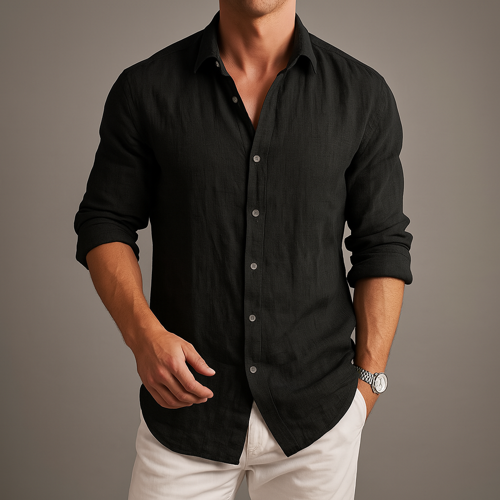 Lightweight Linen Men's Shirt with Breathable Fabric | Versatile Style for Comfort 2