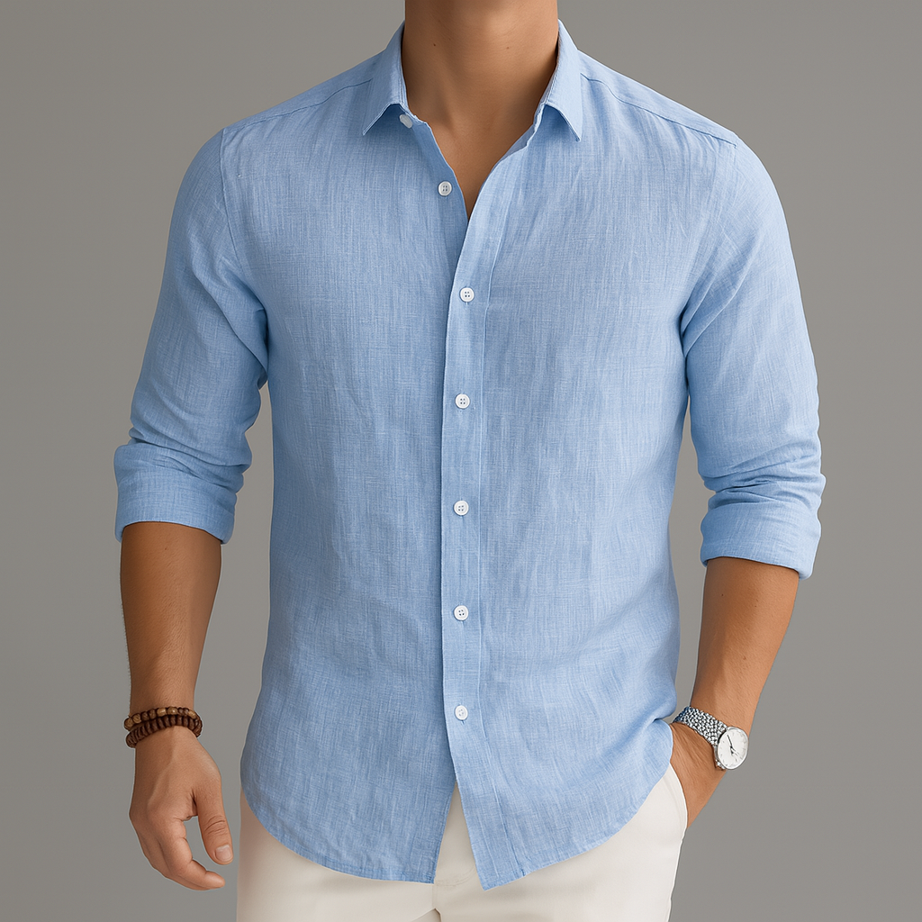Lightweight Linen Men's Shirt with Breathable Fabric | Versatile Style for Comfort 4