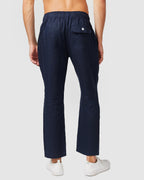 Lightweight Navy Trousers with Elastic Waistband Comfortable Fit 3