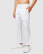 Linen Lounge Pants Lightweight Breathable Fabric With Elastic 3