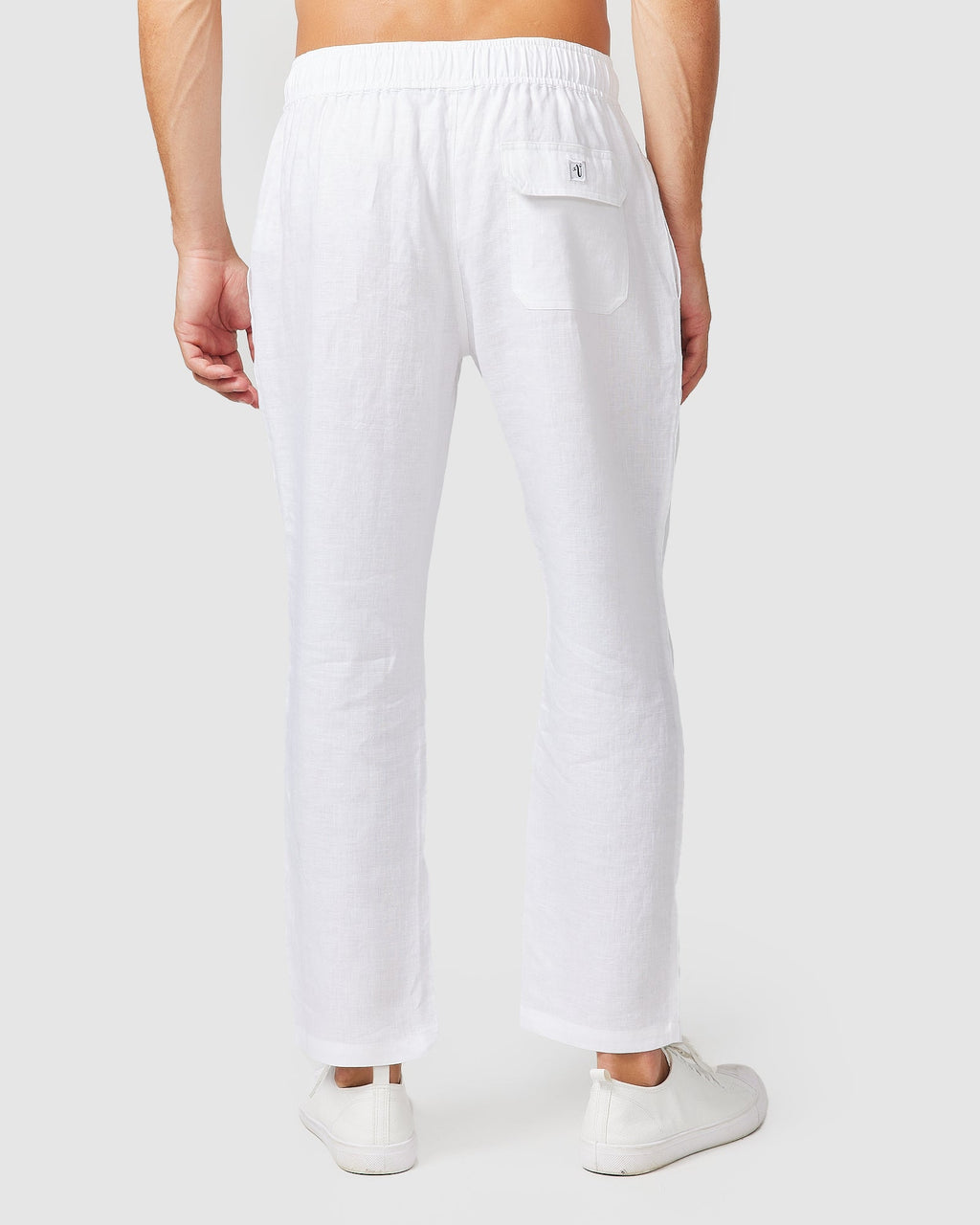 Linen Lounge Pants Lightweight Breathable Fabric With Elastic 4