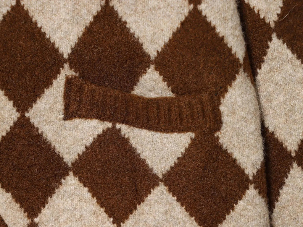 Lucerne Argyle Cardigan for Men – Merino Wool Knit Button Front Sweater Jacket 3