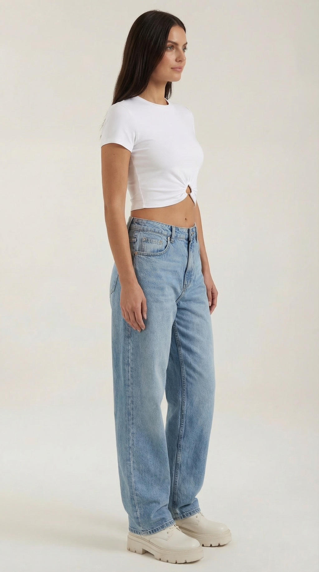 Luna Heart Hardware Crop Top — Women’s Fitted Stretch Jersey Cap Sleeve Cropped Y2K Style Sweetheart Detail Tee 1