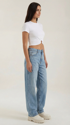 Luna Heart Hardware Crop Top — Women’s Fitted Stretch Jersey Cap Sleeve Cropped Y2K Style Sweetheart Detail Tee 1