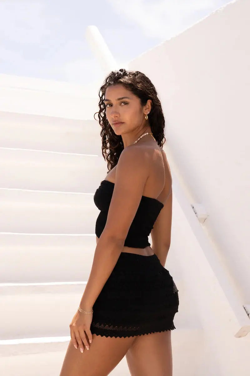 Maxi Skirt with Built-In Shorts & Elastic Waist 3