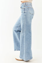Medium Wide Leg Stretchy Jeans with Tummy Control Panel 2