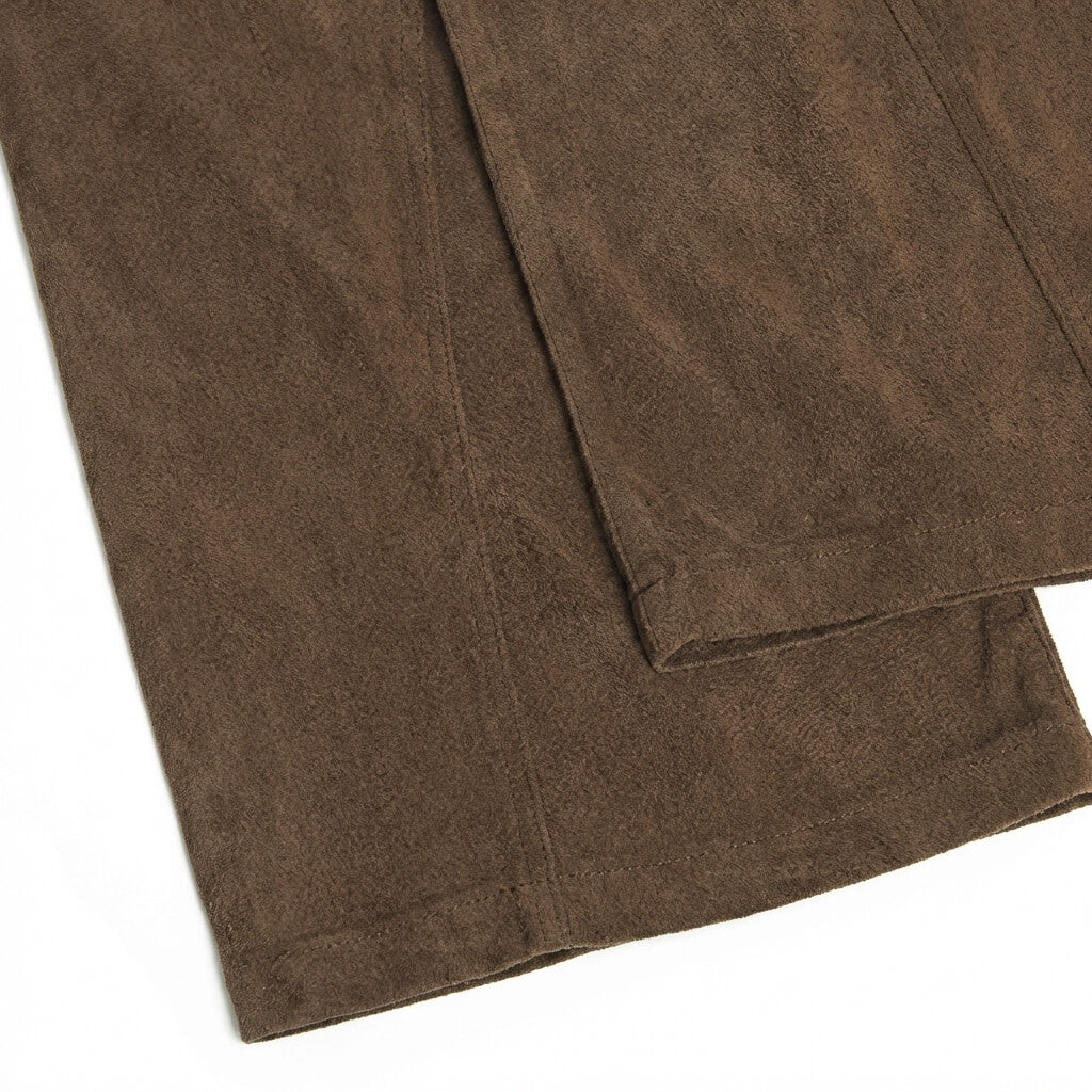 Men's Brown Corduroy Pants with Relaxed Fit – Textured Fabric 4