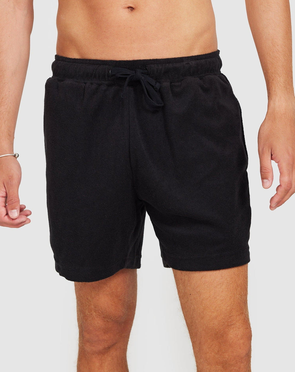 Men's Cotton Terry Shorts with Relaxed Fit 0