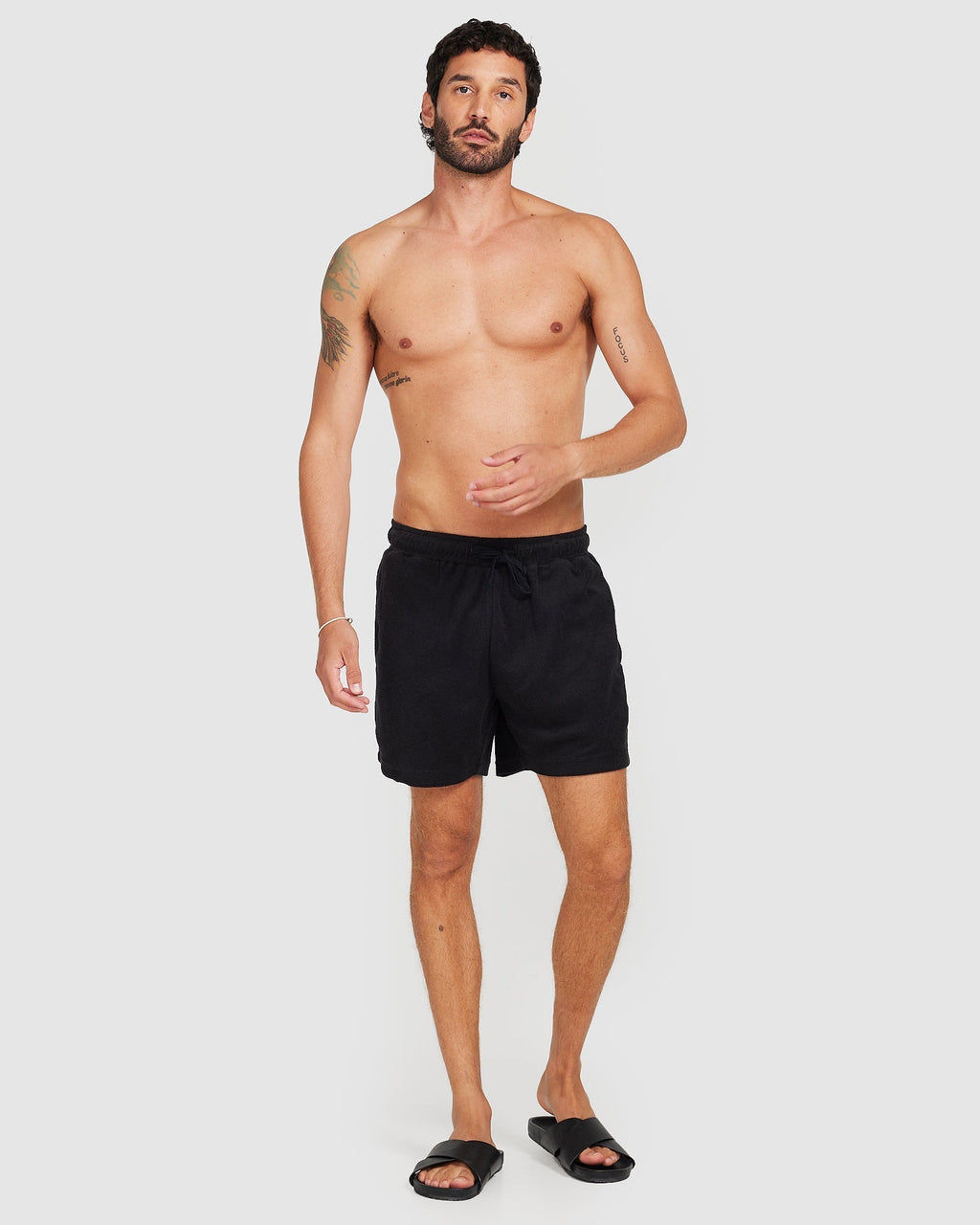 Men's Cotton Terry Shorts with Relaxed Fit 1