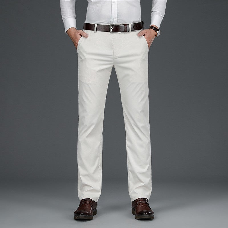 Men's Dress Pants with 4-Way Stretch & Moisture-Wicking 0