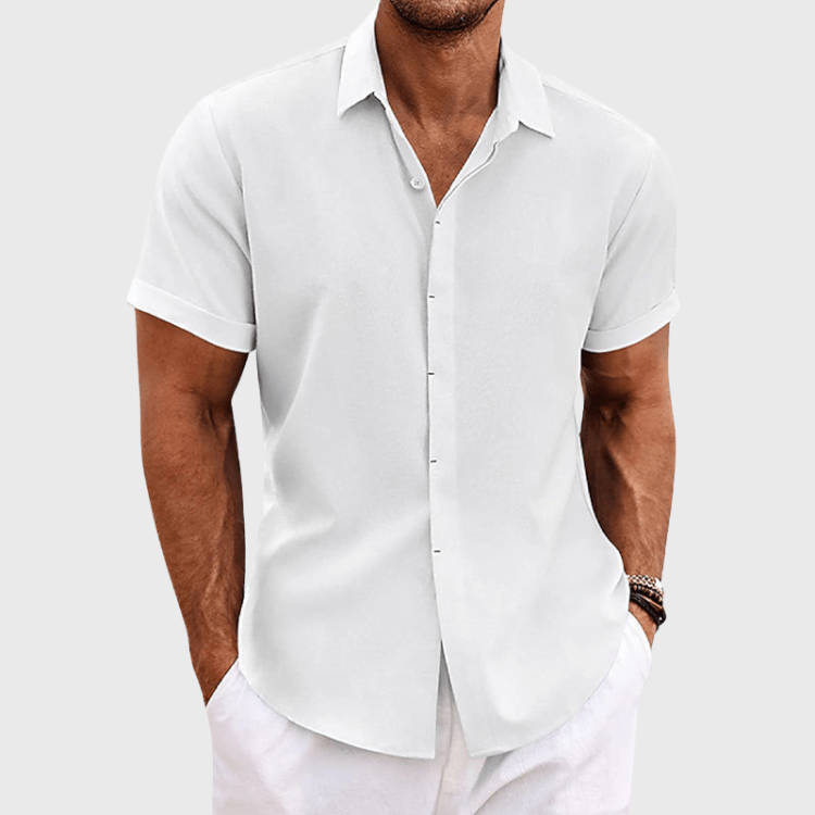 Men's Dress Shirt with Breathable Fabric Tailored Fit for Comfort 2