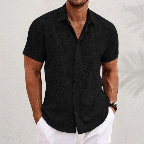 Men's Dress Shirt with Breathable Fabric Tailored Fit for Comfort 3